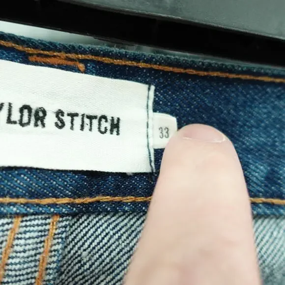 Taylor Stitch Jeans SZ 33 White Oak Coan Raw Denim Slim MiUSA Utility Durable - Picture 9 of 16